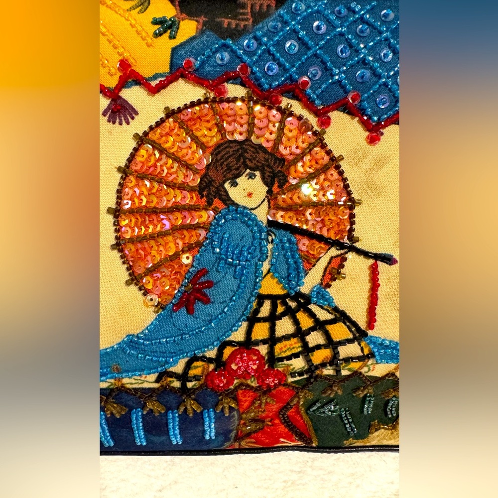 Isabella Fion Purse Lady With umbrella
Embroidered Multicolor Women's Bag - Picture 2 of 14